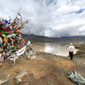 Overlooking the Qushui bridge  Lhasa  Tibet