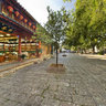 yunnan Old Town of Lijiang street landscape 3 ——“Heaven Rain and Creation grow” memorial archway